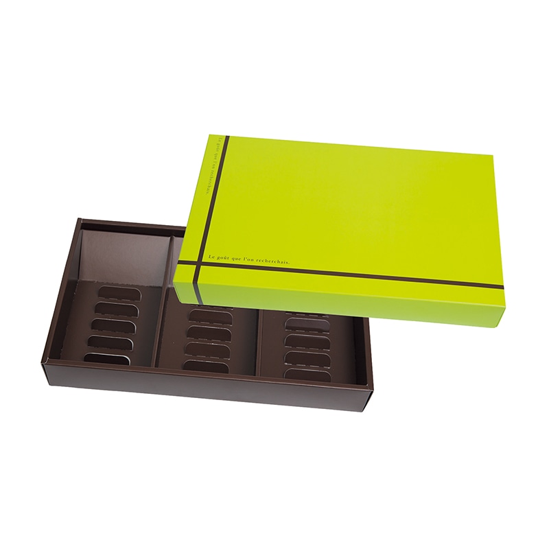 ヤマニパッケージ 洋菓子箱　フールセックギフト　大 グリーン 20-462G 50セット/箱（ご注文単位1箱）【直送品】