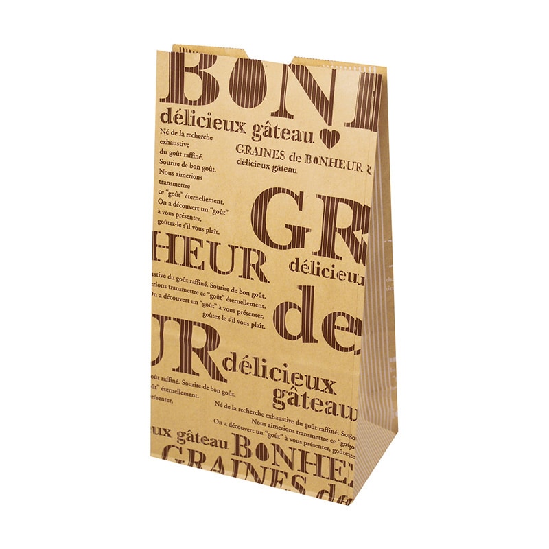 ヤマニパッケージ パティスリー角底袋 ボヌール　6号 20-576 500枚/包（ご注文単位2包）【直送品】