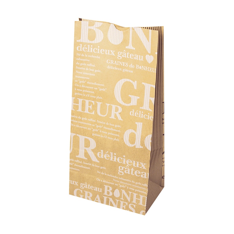 ヤマニパッケージ パティスリー角底袋 ボヌール　8号 20-577 500枚/包（ご注文単位2包）【直送品】