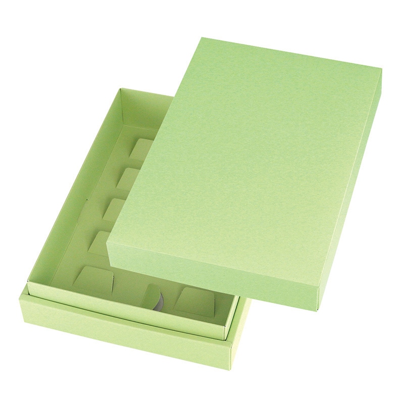 ヤマニパッケージ 洋菓子箱　ギフトBOX　フリー 中　グリーン 20-739G 100セット/箱（ご注文単位1箱）【直送品】