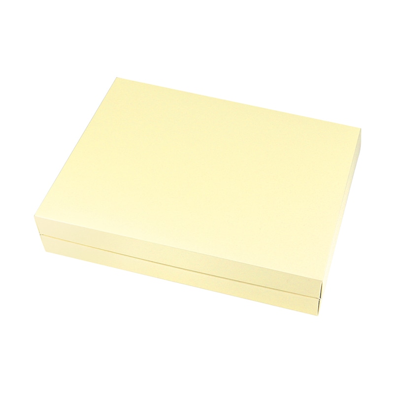 ヤマニパッケージ 洋菓子箱　ギフトBOX　フリー 特大　クリーム 20-741C 50セット/箱（ご注文単位1箱）【直送品】