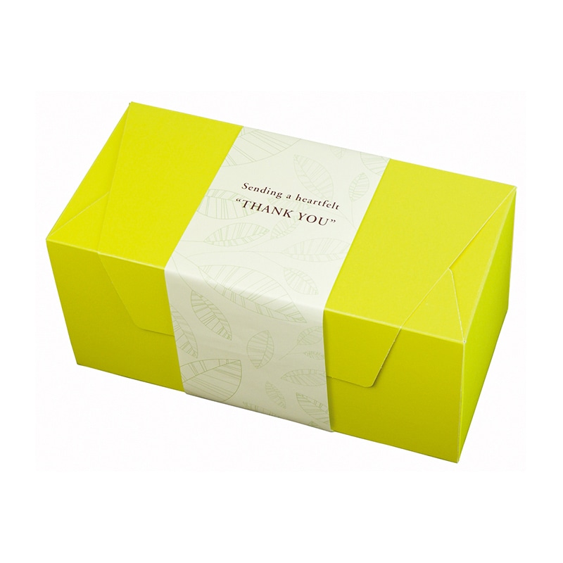 ヤマニパッケージ 洋菓子箱 パケットクルール S オレンジ/緑 20-769OG 200枚/箱(ご注文単位1箱)【直送品】