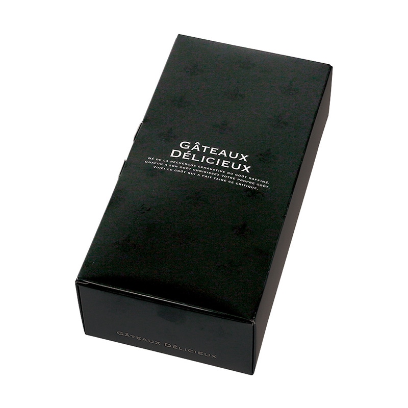 ヤマニパッケージ 洋菓子箱　ギフトBOX　ノワール 5 20-770BL 100セット/箱（ご注文単位1箱）【直送品】