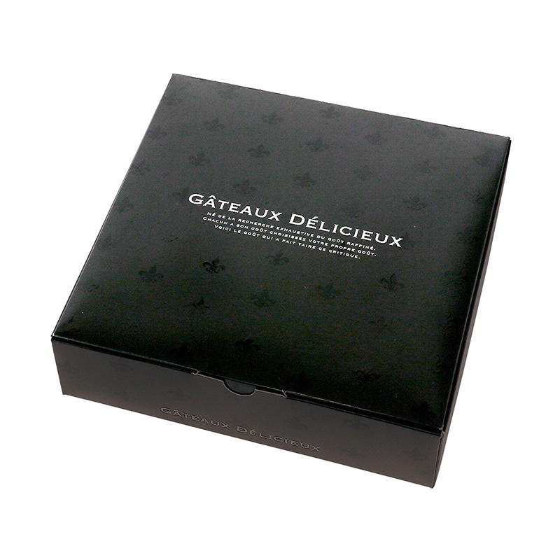 ヤマニパッケージ 洋菓子箱　ギフトBOX　ノワール 5 20-771BL 100セット/箱（ご注文単位1箱）【直送品】