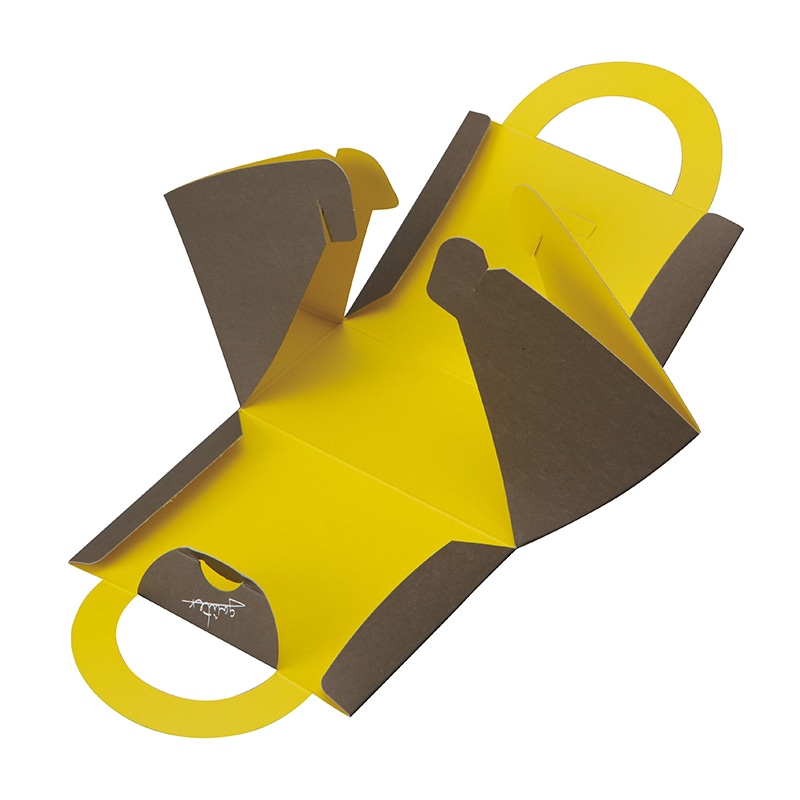 ヤマニパッケージ ギフトケース　ハンディプラティーク グレー／イエロー 20-798GY 200枚/箱（ご注文単位1箱）【直送品】