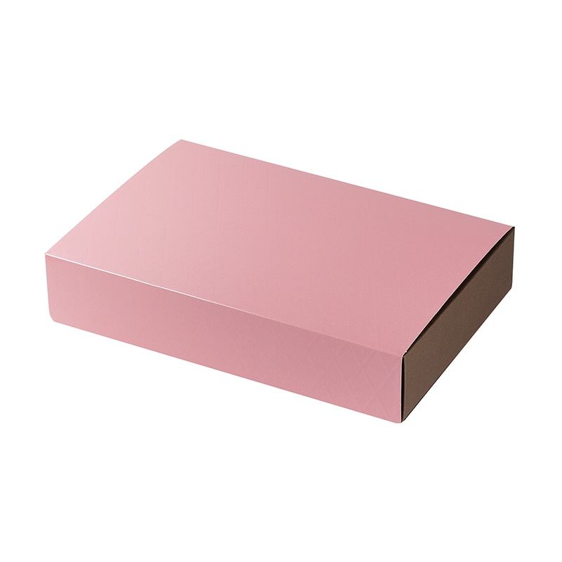 ヤマニパッケージ 洋菓子箱　HBダイヤキルトBOX ピンク　M 20-1456P 50セット/箱（ご注文単位1箱）【直送品】
