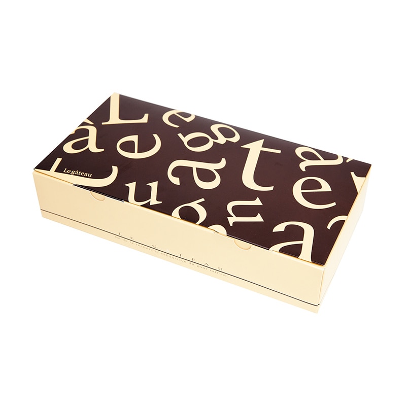 ヤマニパッケージ 洋菓子箱　ル・ガトー　スクエア　ロング ブラウン 20-1491B 50セット/箱（ご注文単位1箱）【直送品】