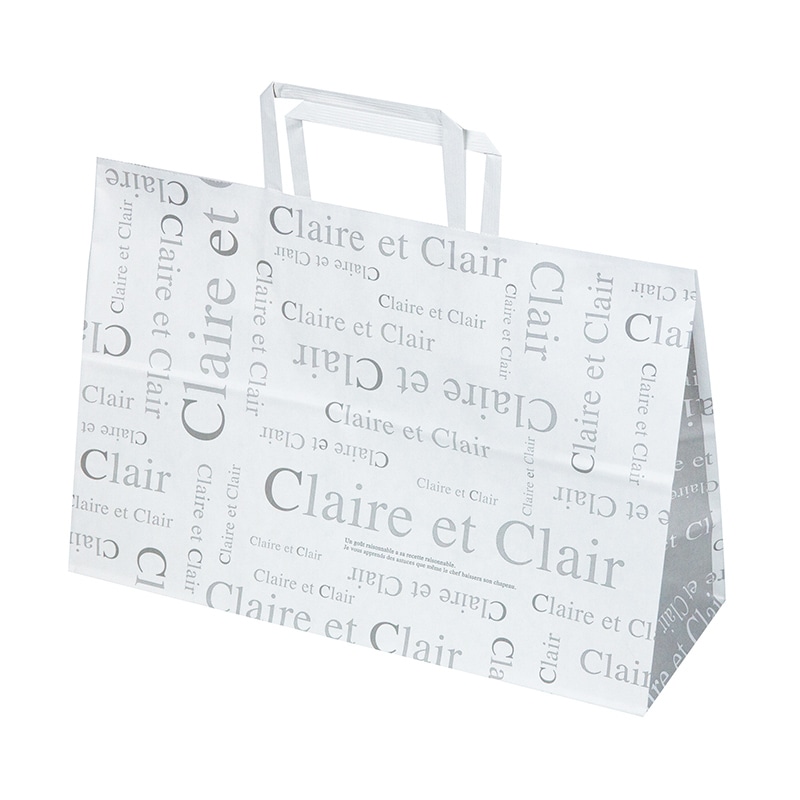 ヤマニパッケージ 手提げ紙袋　ペーパーバッグ　クレール 横長 20-1573 200枚/箱（ご注文単位1箱）【直送品】