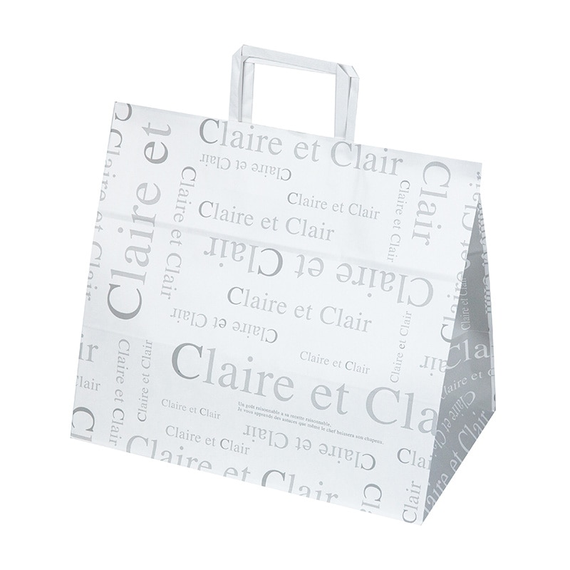 ヤマニパッケージ 手提げ紙袋　ペーパーバッグ　クレール 特大 20-1576 200枚/箱（ご注文単位1箱）【直送品】