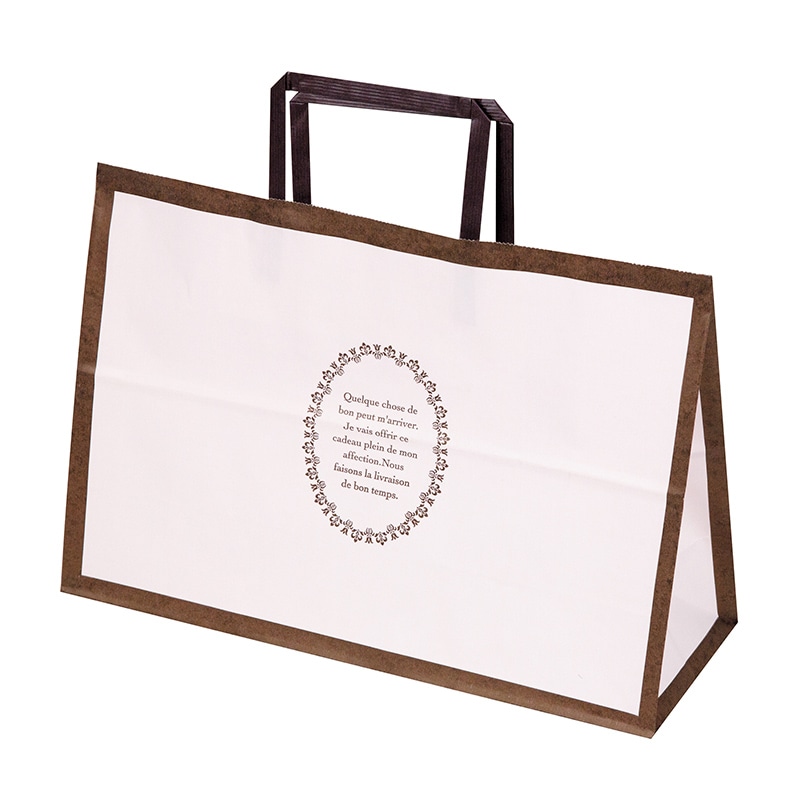 ヤマニパッケージ 手提げ紙袋　ペーパーバッグ　ルミエール 横長 20-1583 200枚/箱（ご注文単位1箱）【直送品】