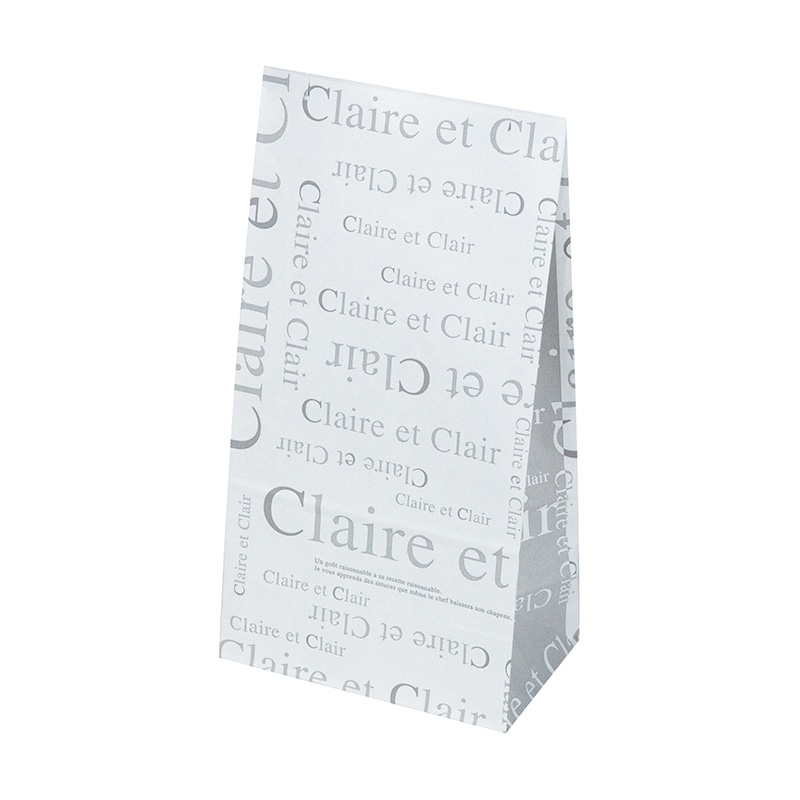 ヤマニパッケージ パティスリー角底袋 クレール 4号 20-1590 1000枚/箱(ご注文単位1箱)【直送品】