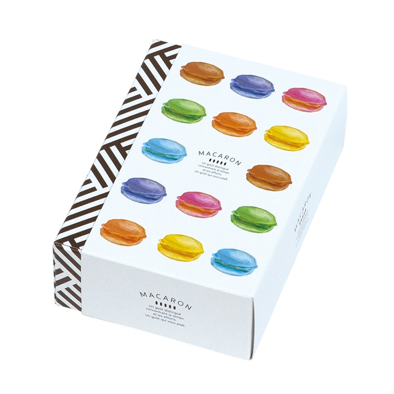 ヤマニパッケージ 洋菓子箱　カラフルパレット　S  20-1660 200セット/箱（ご注文単位1箱）【直送品】