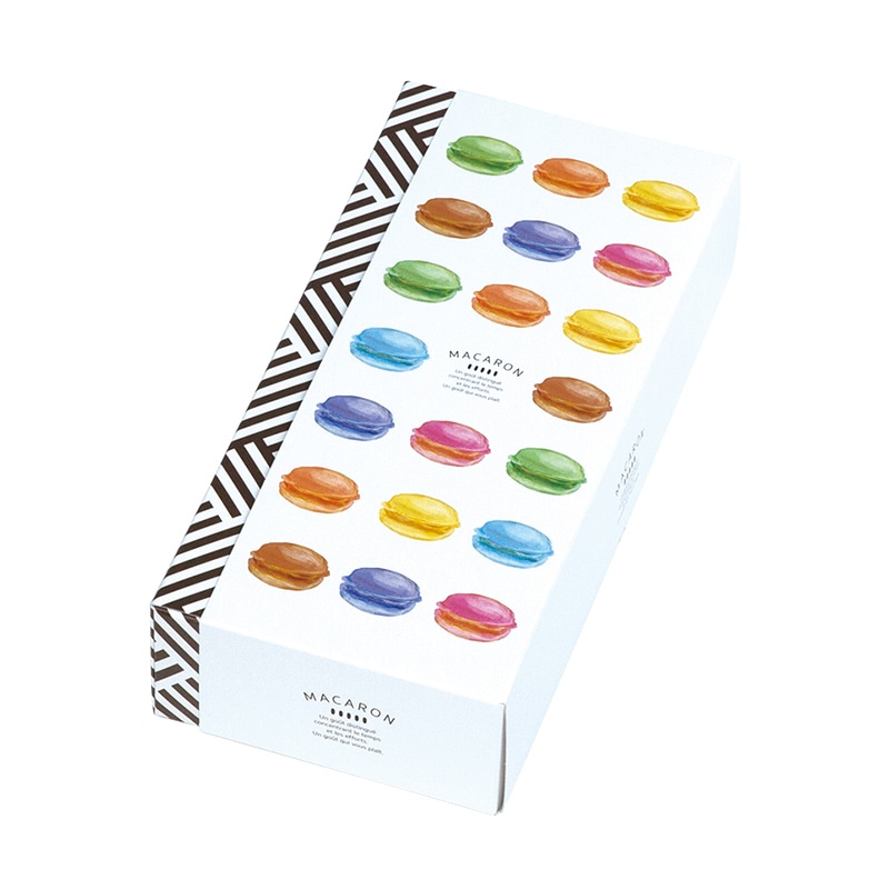 ヤマニパッケージ 洋菓子箱　カラフルパレット　M  20-1661 100セット/箱（ご注文単位1箱）【直送品】