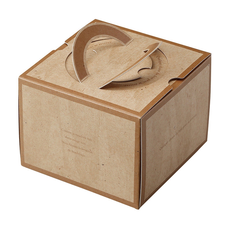 ヤマニパッケージ 洋菓子箱 リトルデコ キャメル 20-1935 200枚/箱(ご注文単位1箱)【直送品】