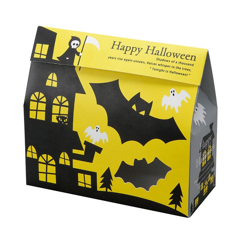 ヤマニパッケージ 洋菓子箱　おばけタウン　M  20-1947 100枚/箱（ご注文単位1箱）【直送品】