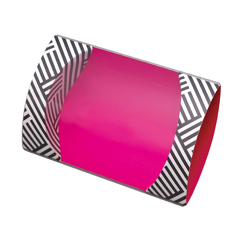 ヤマニパッケージ 洋菓子箱　クリアピロー モノクロ 20-1973 100セット/箱（ご注文単位1箱）【直送品】