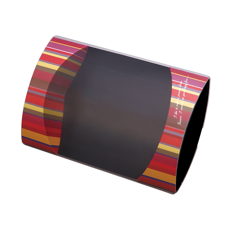 ヤマニパッケージ 洋菓子箱　クリアピロー シックシンストライプ 20-1975 100セット/箱（ご注文単位1箱）【直送品】