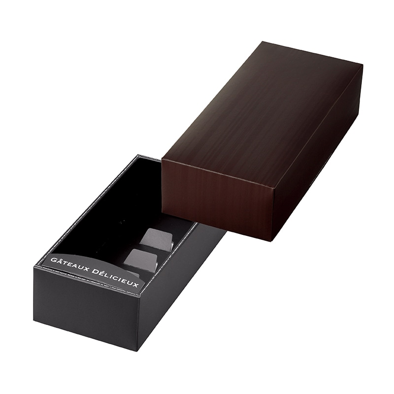 ヤマニパッケージ 洋菓子箱　ドゥミセックギフト ブラン　S 20-1980BR 100セット/箱（ご注文単位1箱）【直送品】