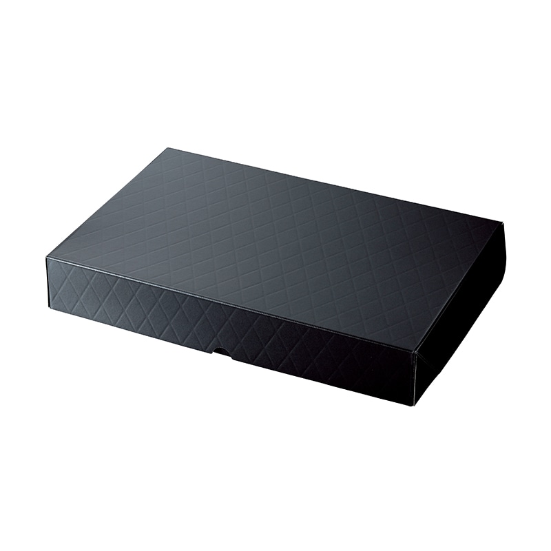 ヤマニパッケージ 洋菓子箱　HBフードギフトボックス L　メタルブラック 20-2002BL 50セット/箱（ご注文単位1箱）【直送品】