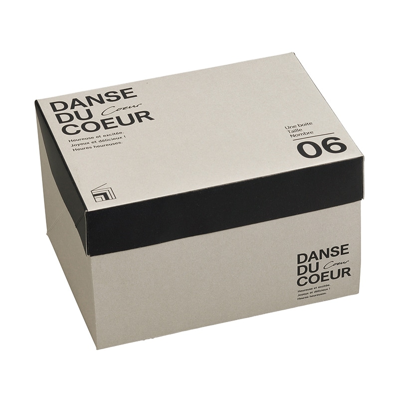 ヤマニパッケージ 洋菓子箱　フードサービス ノンブル　#6 20-2040 300枚/箱（ご注文単位1箱）【直送品】