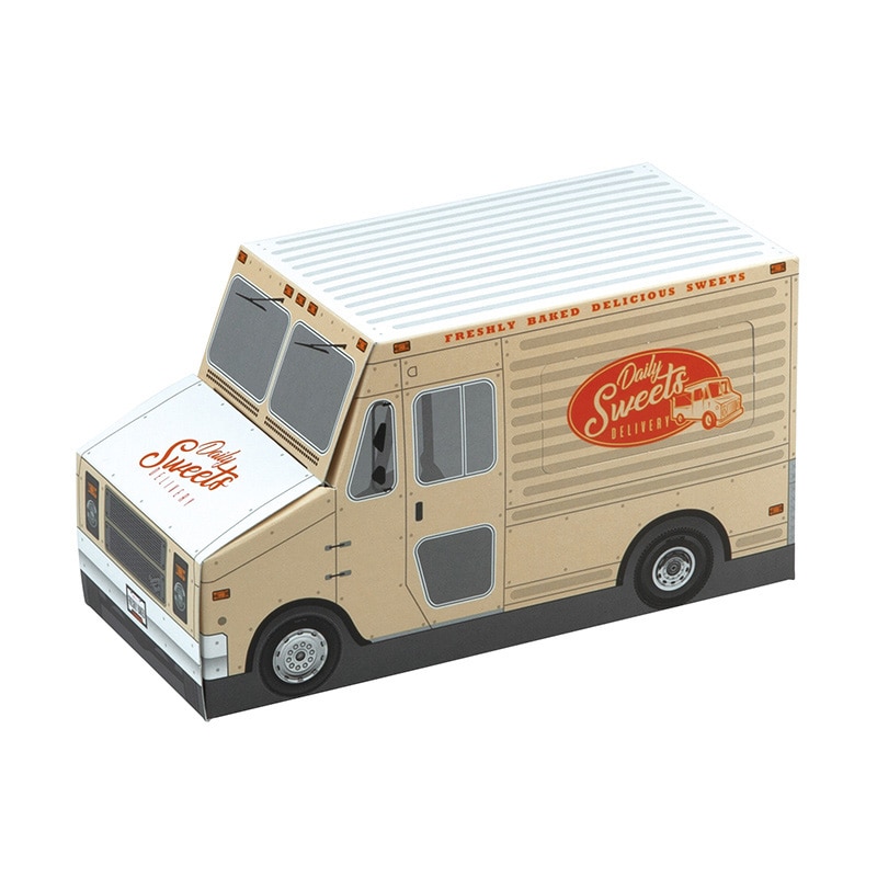 ヤマニパッケージ 洋菓子箱　スイートデリバリー クリーム 20-2079 100枚/箱（ご注文単位1箱）【直送品】