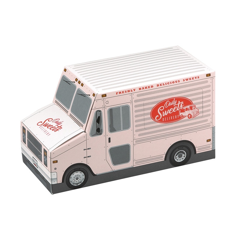 ヤマニパッケージ 洋菓子箱　スイートデリバリー ピンク 20-2080 100枚/箱（ご注文単位1箱）【直送品】