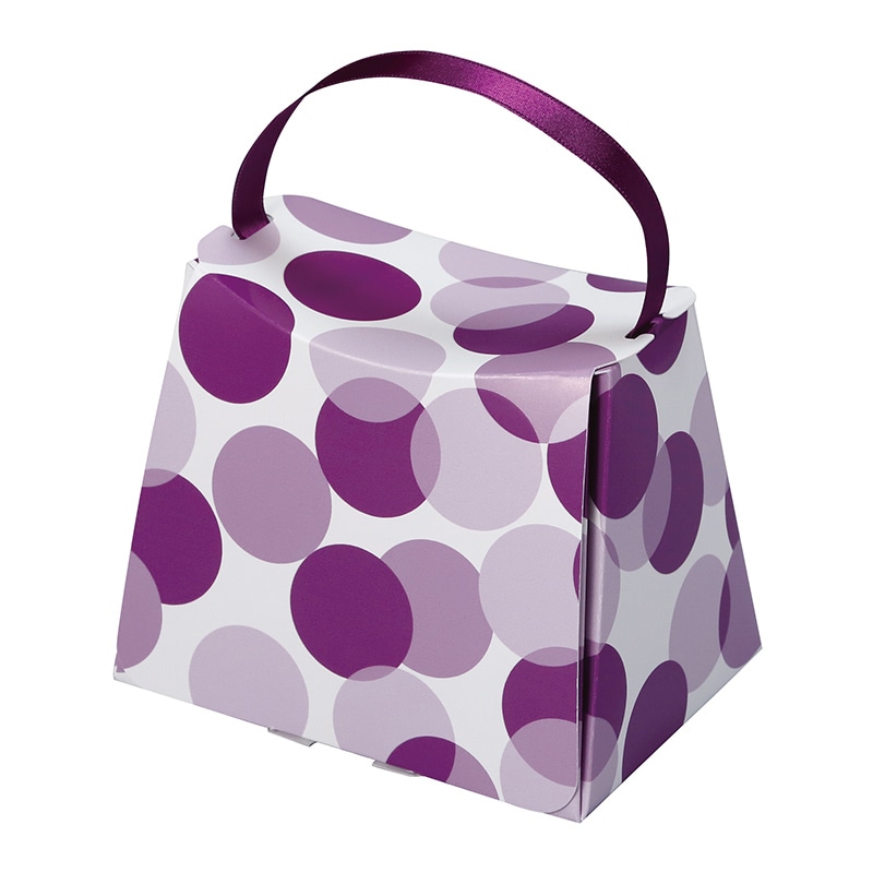ヤマニパッケージ 洋菓子箱　シェリーバッグ パープル 20-2111 100セット/箱（ご注文単位1箱）【直送品】