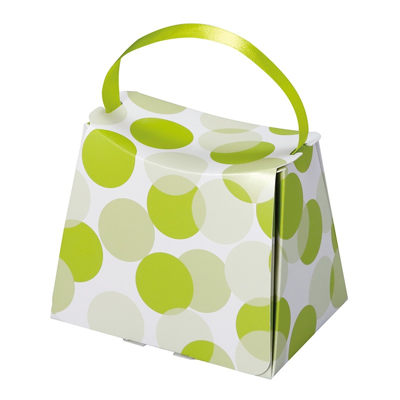 ヤマニパッケージ 洋菓子箱 シェリーバッグ グリーン 20-2114 100セット/箱(ご注文単位1箱)【直送品】