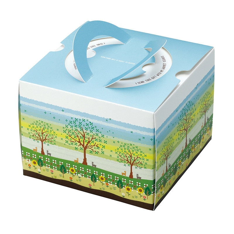 ヤマニパッケージ 洋菓子箱 リトルデコ サマー 20-2139 100枚/箱(ご注文単位1箱)【直送品】