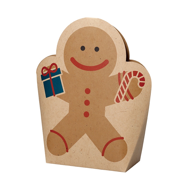 ヤマニパッケージ ギフトボックス　スタンドBOX ジンジャーマン 20-2173 100枚/箱（ご注文単位1箱）【直送品】