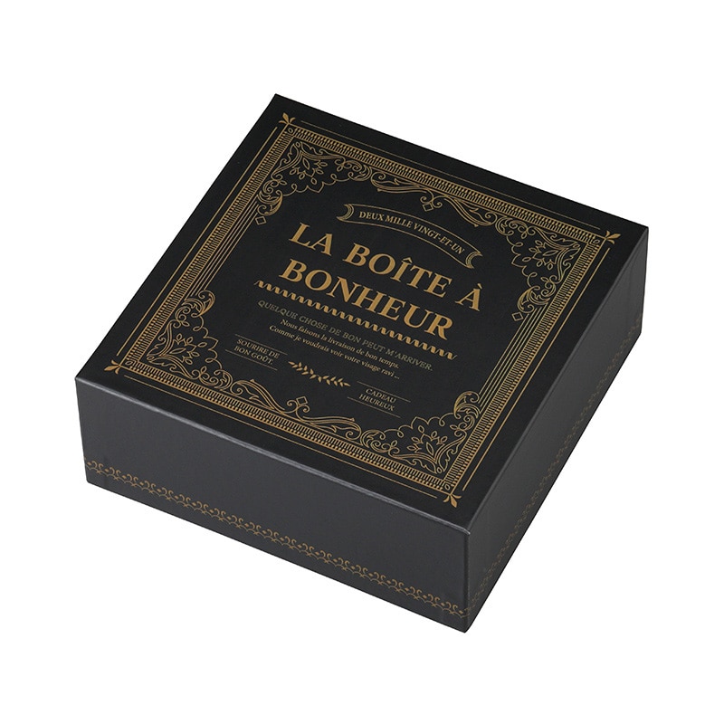 ヤマニパッケージ 貼箱 ボヌール ブラック 20-2193 30個/箱(ご注文単位1箱)【直送品】