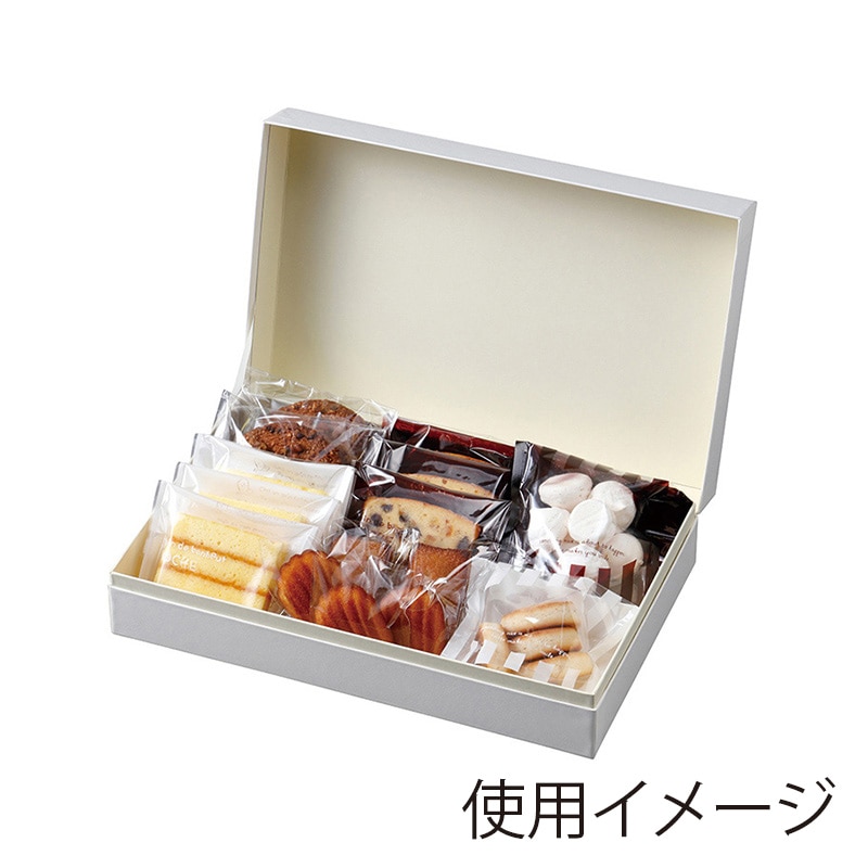 ヤマニパッケージ エクラン貼箱 ホワイト L 20-2203 28個/箱(ご注文単位1箱)【直送品】