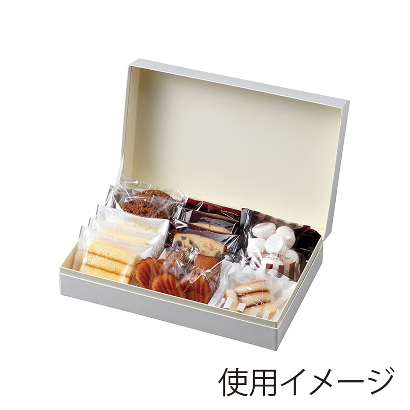 ヤマニパッケージ エクラン貼箱 ホワイト L 20-2203 28個/箱(ご注文単位1箱)【直送品】