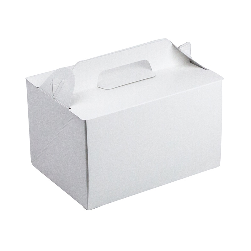 ヤマニパッケージ ケーキ箱　サイドオープンキャリー130 #7 20-2207 50枚/パック（ご注文単位4パック）【直送品】