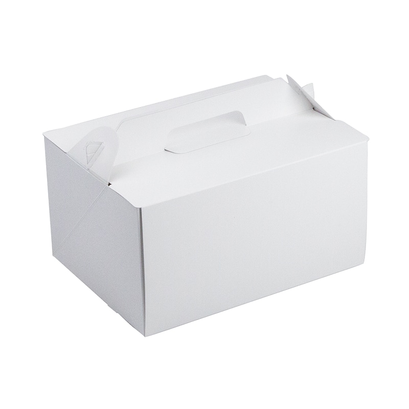 ヤマニパッケージ ケーキ箱　サイドオープンキャリー130 #8 20-2208 50枚/パック（ご注文単位4パック）【直送品】