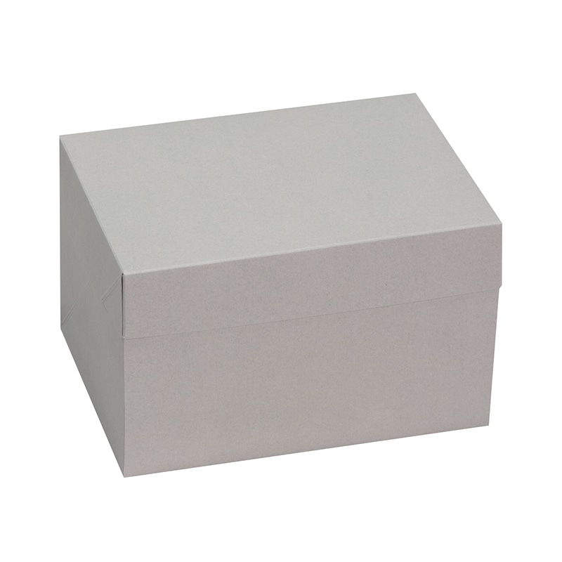 ヤマニパッケージ ケーキ箱　フードサービス110　HSグレー #6 20-2348 50枚/パック（ご注文単位6パック）【直送品】