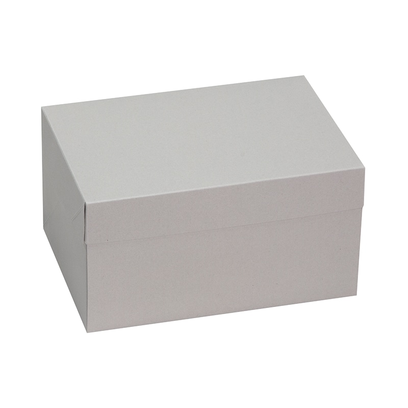 ヤマニパッケージ ケーキ箱　フードサービス110　HSグレー #7 20-2349 50枚/パック（ご注文単位4パック）【直送品】