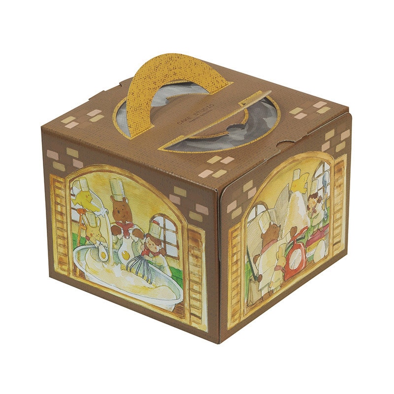 ヤマニパッケージ ケーキ箱　ケーキスタジオ 5号 20-2363 100枚/箱（ご注文単位1箱）【直送品】