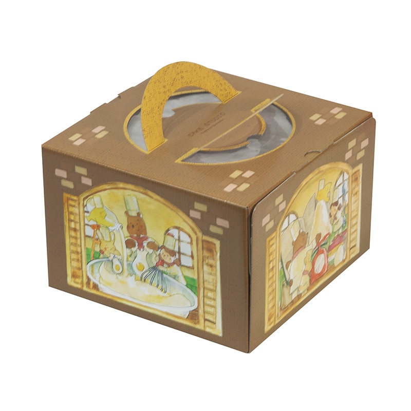 ヤマニパッケージ ケーキ箱　ケーキスタジオ 6号 20-2364 100枚/箱（ご注文単位1箱）【直送品】