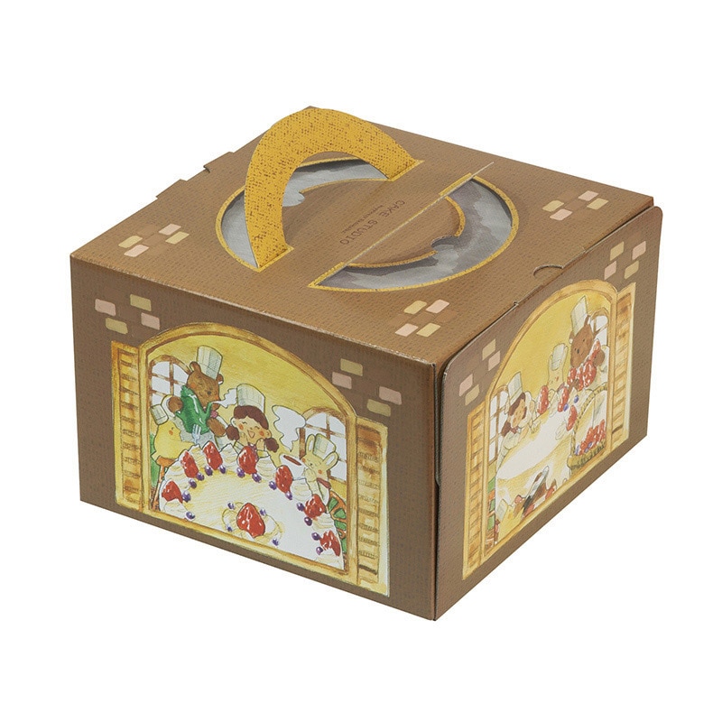 ヤマニパッケージ ケーキ箱 ケーキスタジオ 6号 20-2364 100枚/箱(ご注文単位1箱)【直送品】