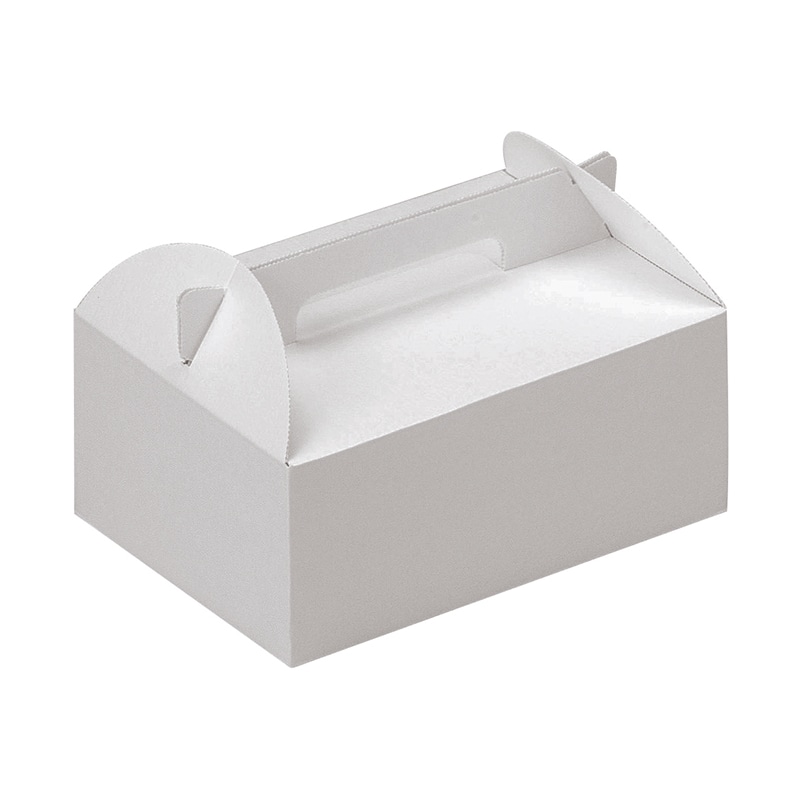 ヤマニパッケージ ケーキ箱　エコキャリー #6 DE-51 25枚/包（ご注文単位8包）【直送品】