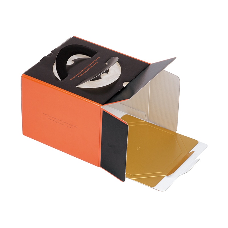 ヤマニパッケージ ケーキ箱 ラグジュデコ 5号 金台紙付 DE-181T 100セット/パック(ご注文単位1パック)【直送品】