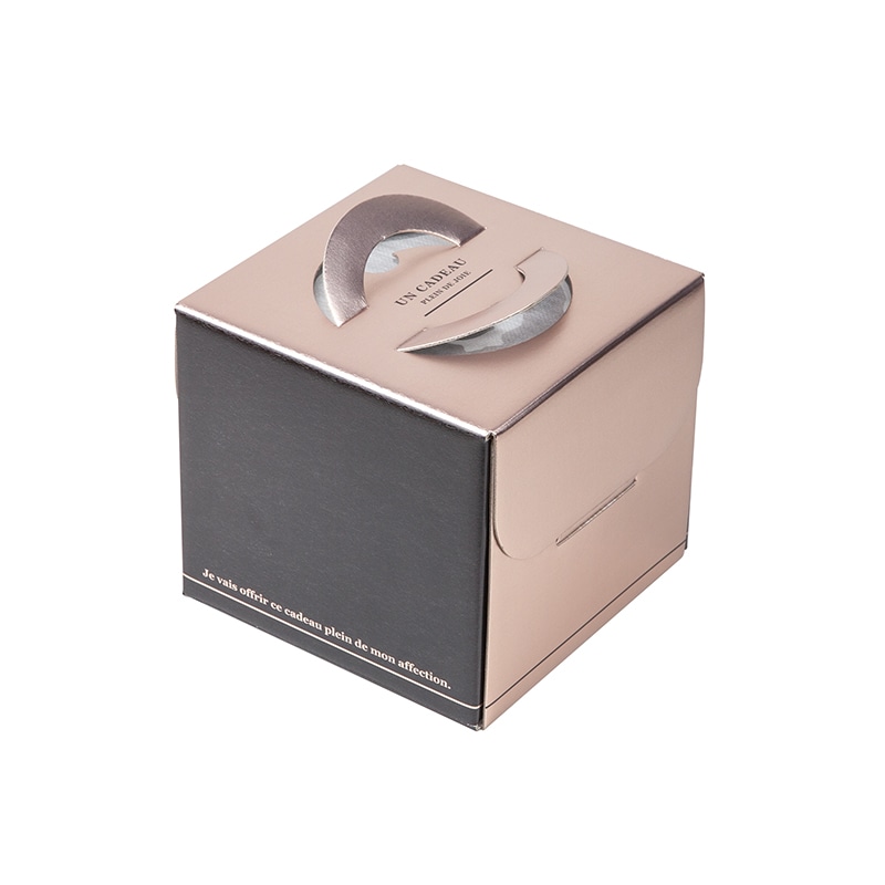 ヤマニパッケージ ケーキ箱 リュクスデコ 4.5号 金台紙付 DE-260TM 100セット/パック(ご注文単位1パック)【直送品】