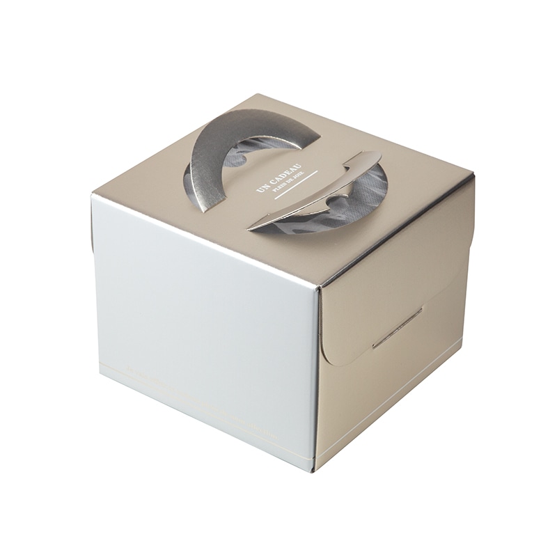 ヤマニパッケージ ケーキ箱 シャルムデコ 5号 台紙なし DE-264 100枚/箱(ご注文単位1箱)【直送品】