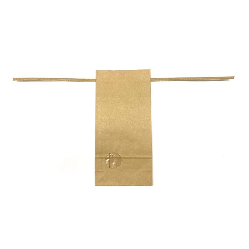 米袋　バンド(紐)付き　無地　窓あり　1kg 113941030 200枚/袋（ご注文単位1袋）【直送品】