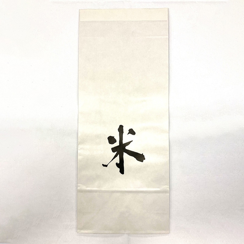 米袋　テープ付　米　白地 5kg 113941206 100枚/袋（ご注文単位1袋）【直送品】