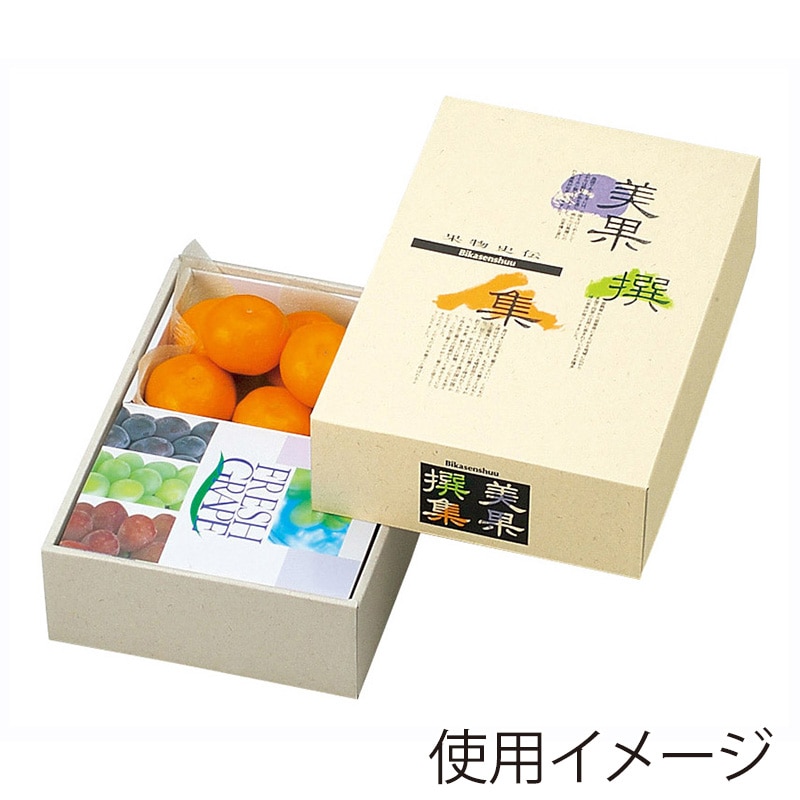 ヤマニパッケージ フルーツ箱 AF美果撰集 中 浅口 L-363 10枚/束(ご注文単位5束)【直送品】