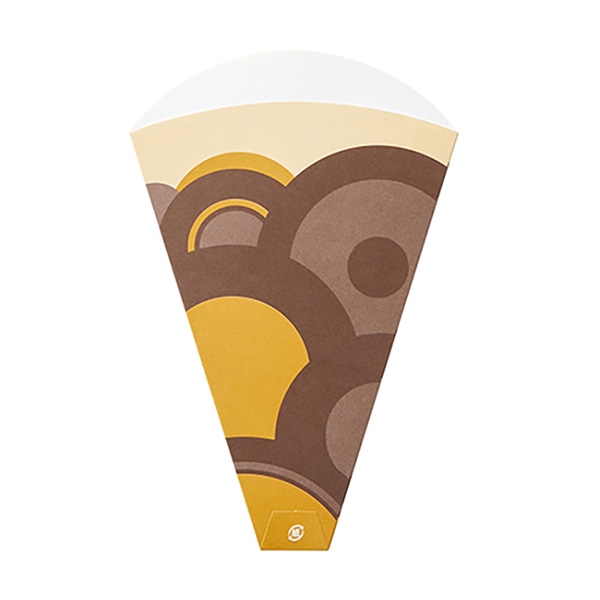 スナック三角袋 サークル柄 H-21-5 50枚/束(ご注文単位40束)【直送品】