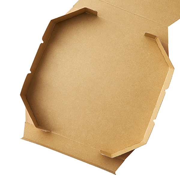ピザ箱　八角　10インチ クラフト H-28-11 25枚/袋（ご注文単位4袋）【直送品】