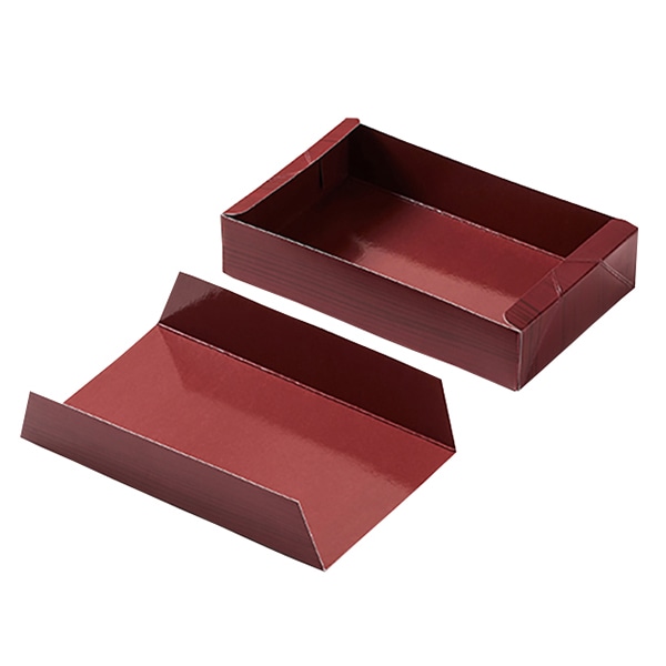 寿司折 1.5合 赤木目 H-22-7 100枚/箱(ご注文単位4箱)【直送品】